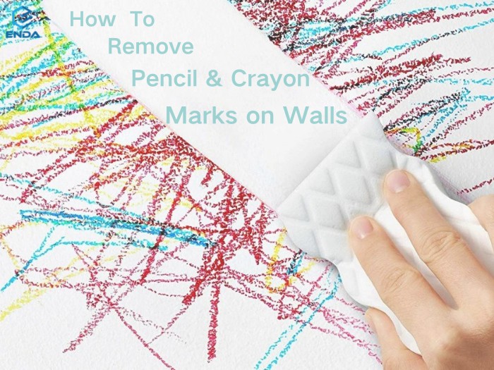 如何去除墙上的铅笔和蜡笔痕迹？