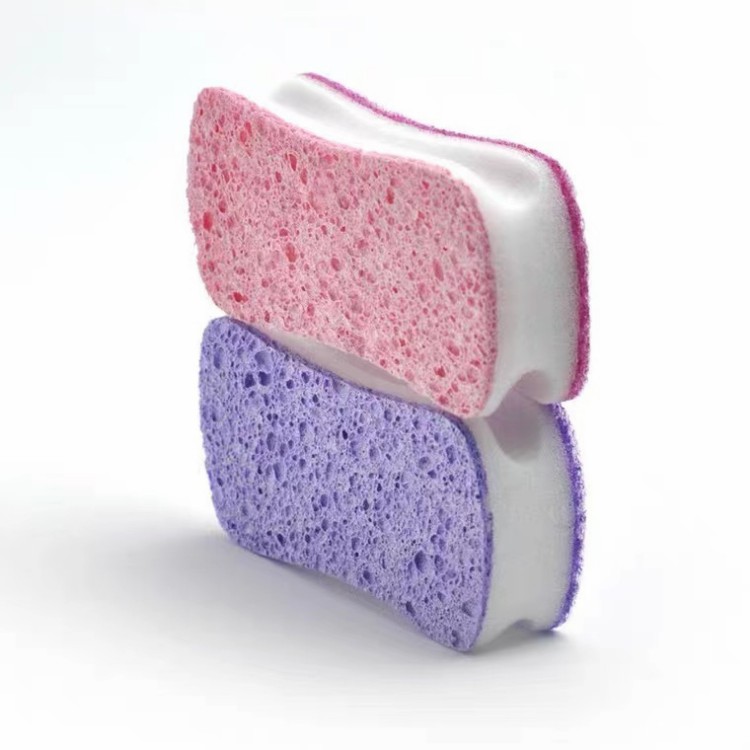 三层复合木浆棉海绵刷子