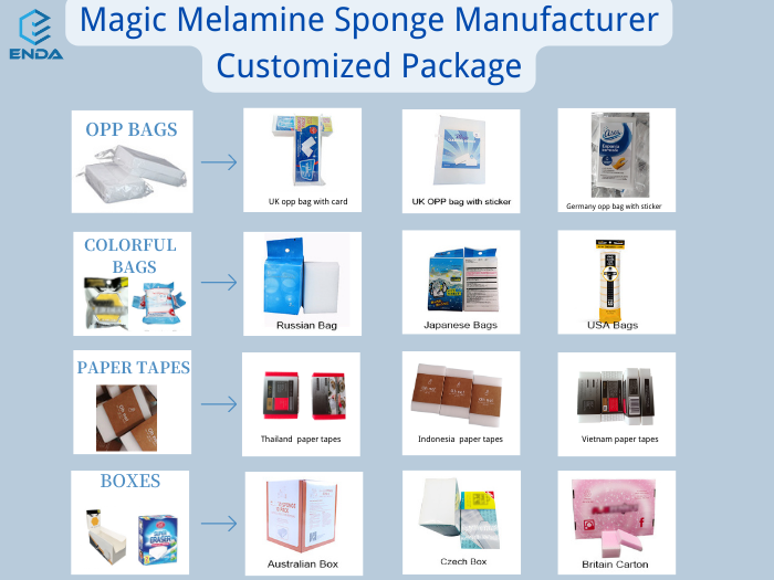 包装好的魔术橡皮擦海绵