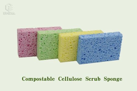 可堆肥纤维素磨砂海绵
