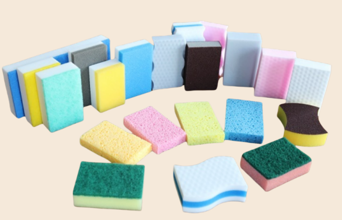 不同种类的清洁海绵