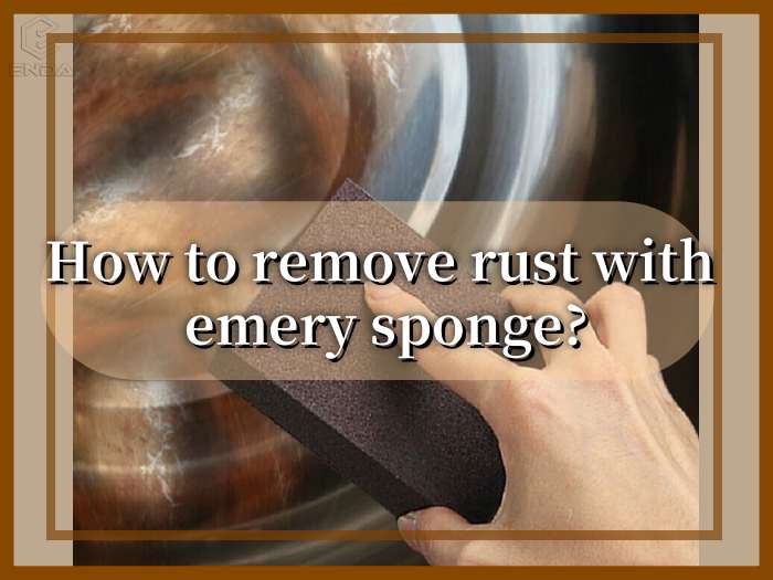如何用金刚砂海绵除锈？