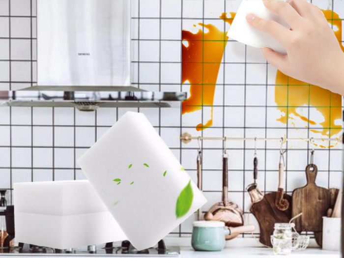 纳米海绵清洁墙砖