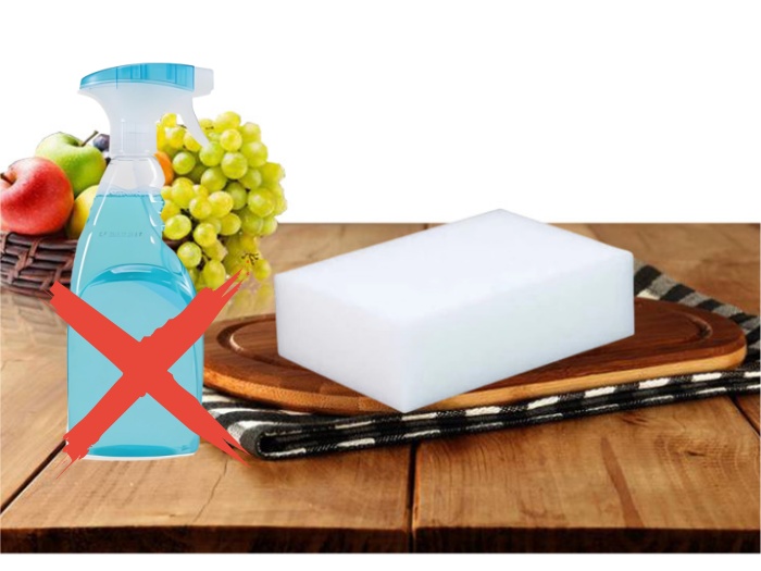 魔术海绵无需清洁剂即可清洁